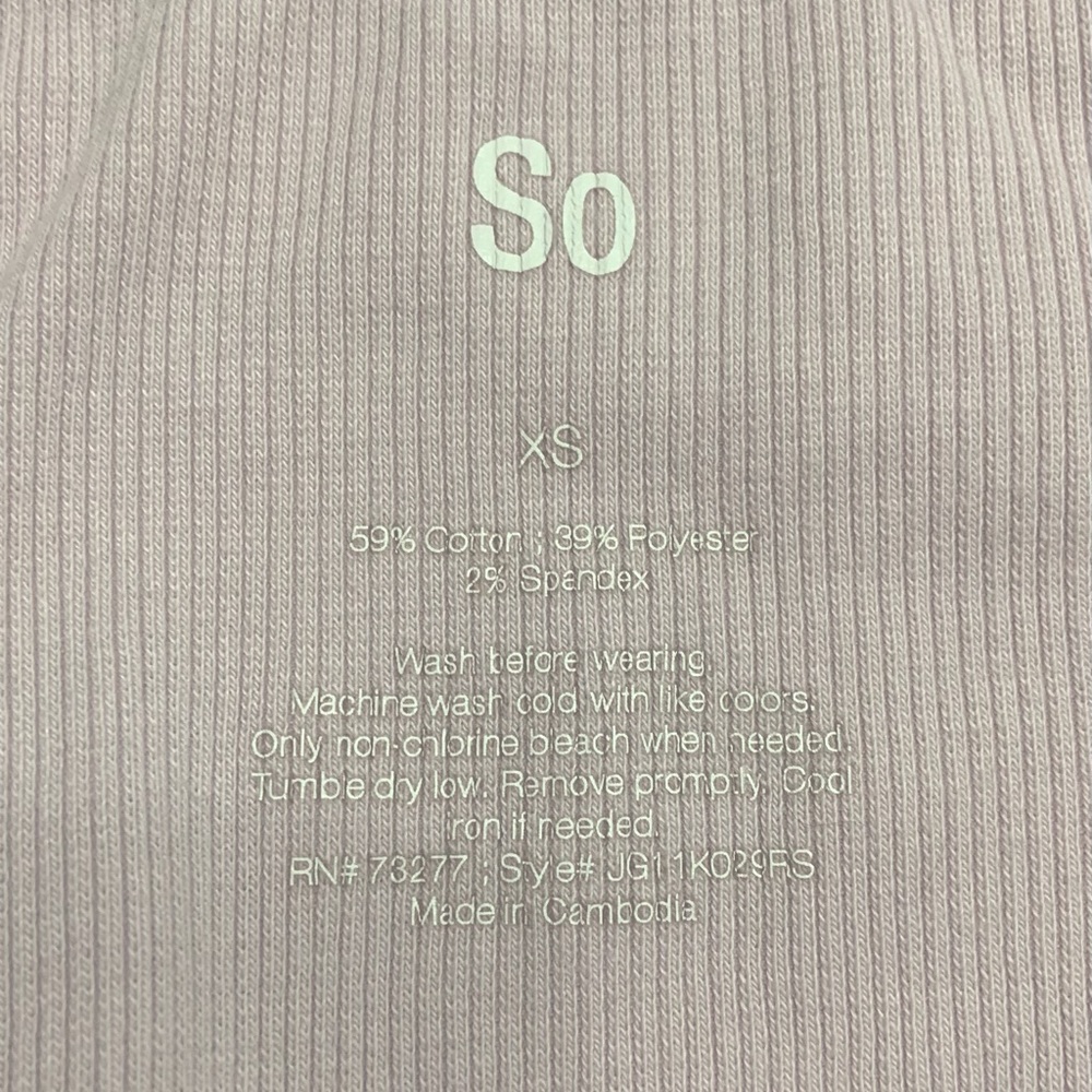 Pink/Purple SO Ribbed Tank Top - Picture 5 of 5